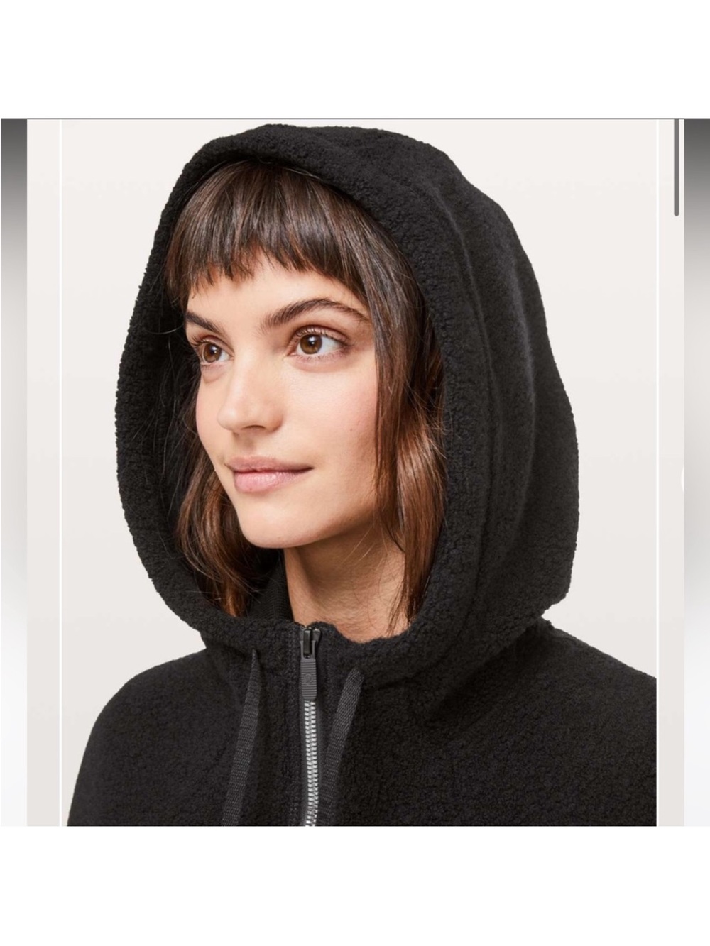 lululemon athletica Black Sherpa Zip Hoodie